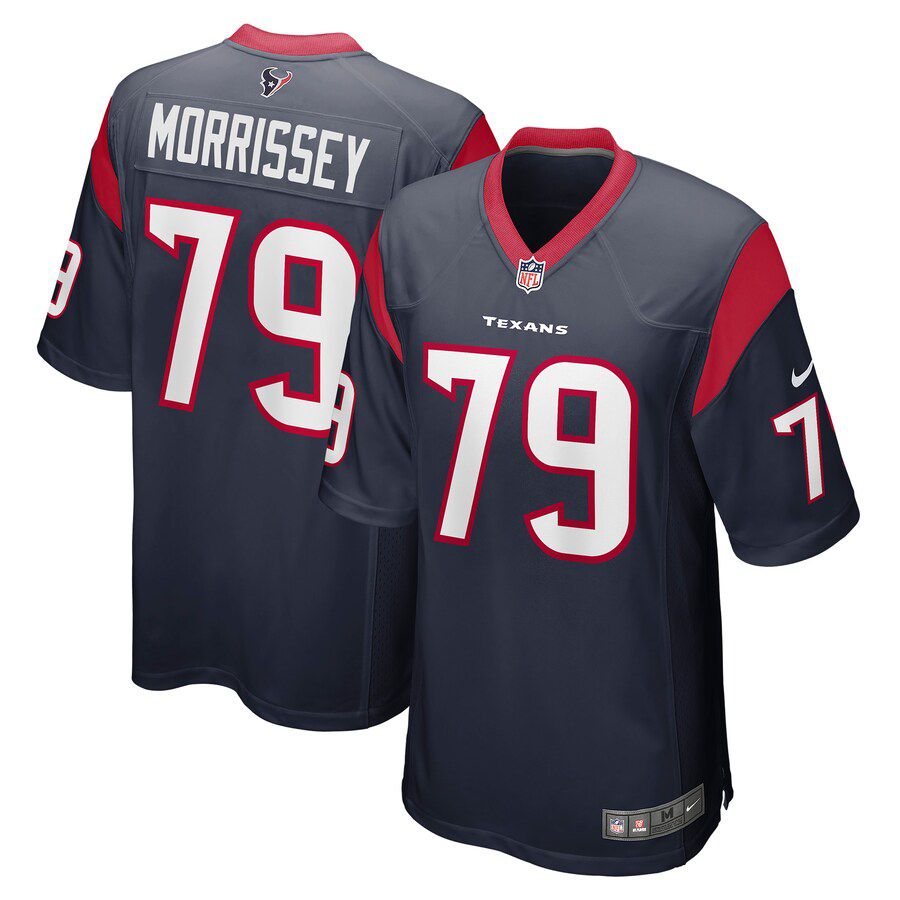 Men Houston Texans 79 Jimmy Morrissey Nike Navy Game NFL Jersey